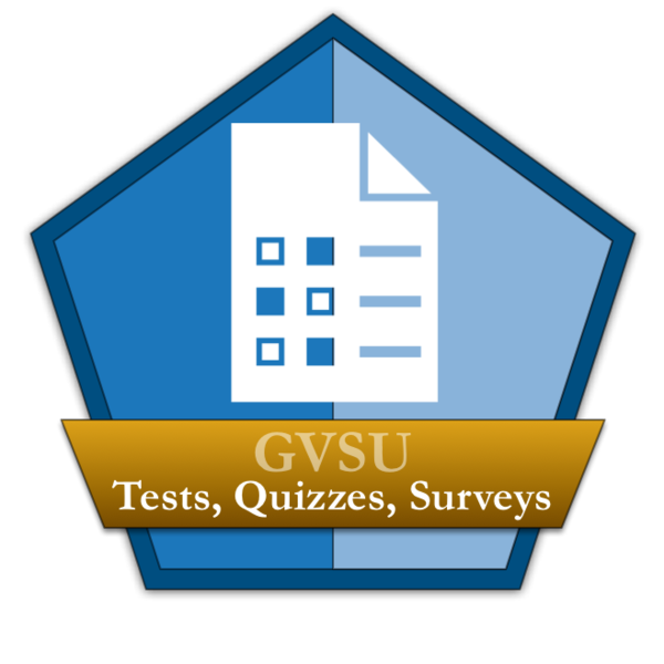 Blackboard Tests, Quizzes, and Surveys Acclaim