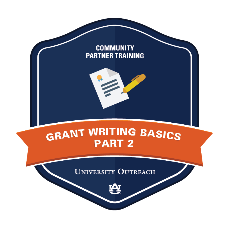 Community Partner Training Badge 6: Grant Writing Basics, Part 2