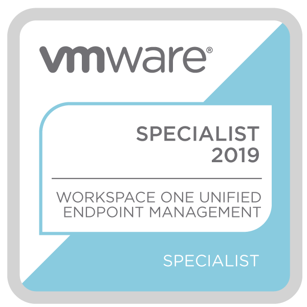 VMware Workspace ONE Unified Endpoint Management Specialist 2019