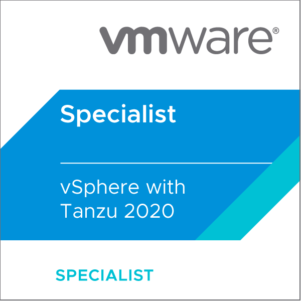 VMware Certified Specialist - vSphere with Tanzu 2020