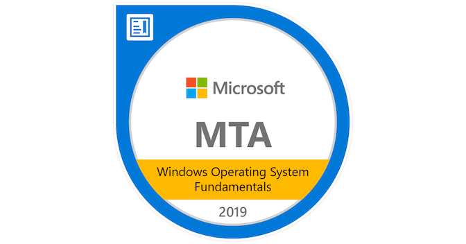 Exam 98-349 MTA Windows Operating System Fundamentals