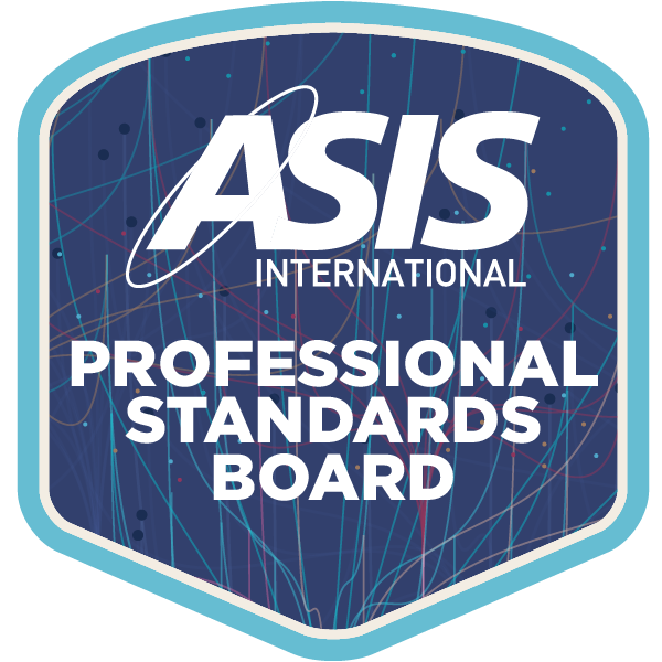 ASIS Professional Standards Board member