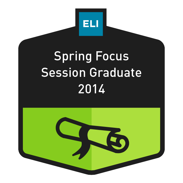 ELI Spring Focus Session Graduate