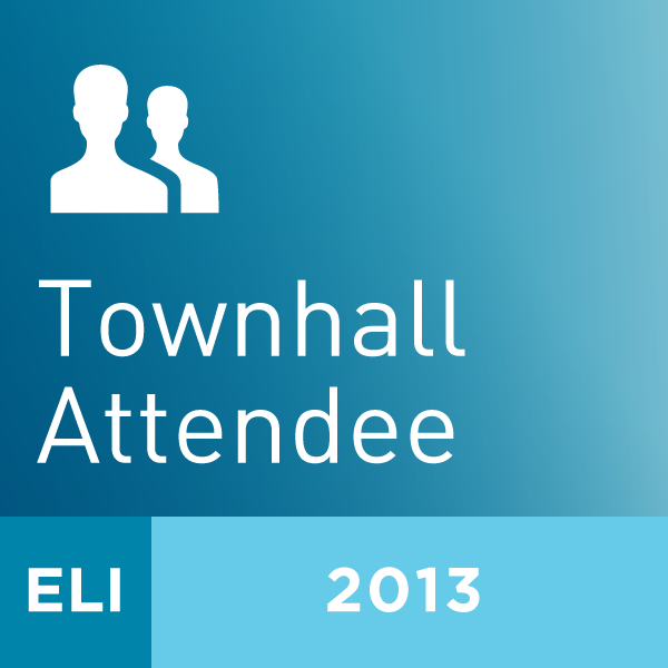2013 ELI Annual Meeting Townhall Attendee