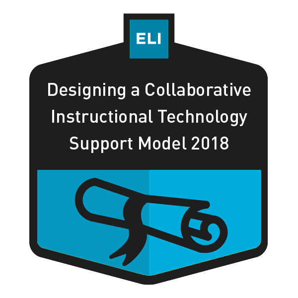Designing a Collaborative Instructional Technology Support Model 2018