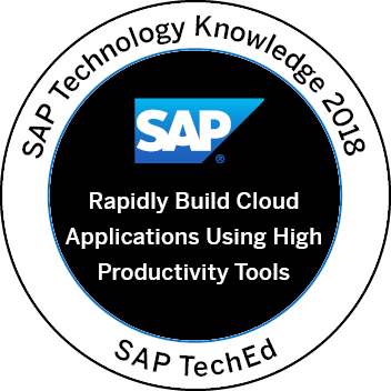 SAP Technology Knowledge 2018 – Rapidly Build Cloud Applications Using High Productivity Tools